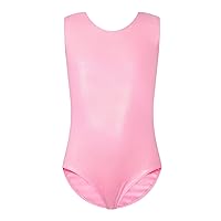Girls Gymnastics Leotards Size 4-12 Years Old Multicolor Sleeveless Dancewear Kids Bodysuits Tumbling Outfits