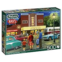 Jumbo, Falcon de Luxe - A Trip to The Movies, Jigsaw Puzzles for Adults, 500 Piece