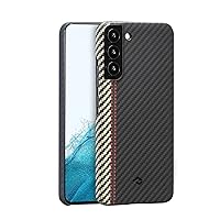 pitaka Magnetic Case Compatible with S22+ 6.6 Inch [Fusion Weaving MagEZ Case 2] 100% Aramid Fiber Slim Fit Phone Cover, Compatible with MagSafe - Overture