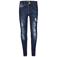 Kids Boys Skinny Jeans Denim Ripped Stretchy Pants Trousers New Age 3-13 Years