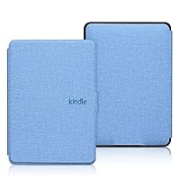 Case for All-New Kindle 10th Gen 2019 Release - Durable Fabric Cover with Auto Wake/Sleep fits Amazon All-New Kindle 2019(Will not fit Kindle Paperwhite or Kindle Oasis), Light Blue