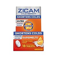 Cold Remedy, Cherry, 25 Count & Orange Cream, 18 Count Rapidmelts Shorten Colds Homeopathic Medicine