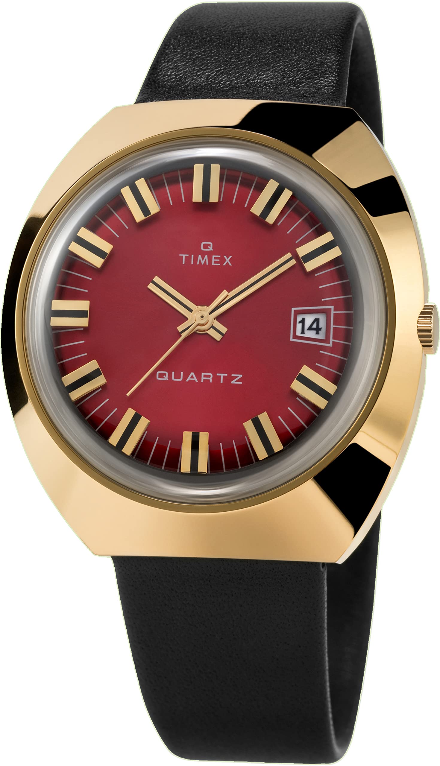 Timex Men's Q 1972 Reissue Date 43mm Quartz Watch