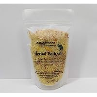 Lemon & Ylang Ylang Bath Salt | Bath Salt 300grm | Bath Salt Blended with Herbs sea Salt & Pink Salt | Bath Salt | Bath Salt for Women | 300grm