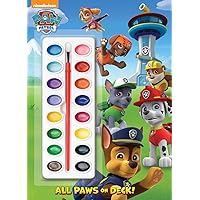 All Paws on Deck! (Paw Patrol): Activity Book with Paintbrush and 16 Watercolors All Paws on Deck! (Paw Patrol): Activity Book with Paintbrush and 16 Watercolors Paperback