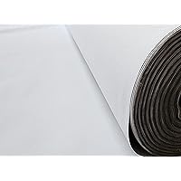 Hotel Grade White Polyester Coated/Thermal Blackout Lining/Liner Fabric Material by The Yard 57 inch Wide for Curtain/Drapes/Drapery
