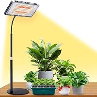 LBW Grow Light for Indoor Plants,144 LED Full Spectrum Plant Light for Indoor Plants, Large Desk Grow Lamp with On/Off Switch, Height Adjustable, Flexible Gooseneck, Ideal for Indoor Grow