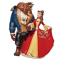 Jim Shore Disney Traditions Beauty and The Beast Enchanted Figurine, 9.02 Inch, Multicolor