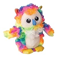 Health Extension SNUG AROOZ Cute Baby Hootie The Owl, Stuffed Animals for Dogs, Cool Puppy Toys, Tough & Durable Soft Crinkle & Squeaky for Chewers, Puppy Supplies, for Pet - (5 inches, Rainbow)