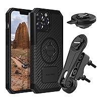 Rokform - iPhone 13 Pro Max Rugged Case + Motorcycle Perch Mount + Vibration Dampener V2