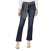 Angels Forever Young Women's Everflex Curvy Belted Bootcut Mid-Rise Jeans (Available in Plus Size)