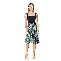 Dress the Population Women's Rosario Fit and Flare Midi Dress