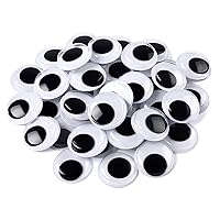 TOAOB 100pcs Wiggle Googly Eyes Self Adhesive for Craft Sticker Eyes 6mm to  35mm Assorted Sizes and Colors Round Plastic Crafts Eyes for DIY Arts