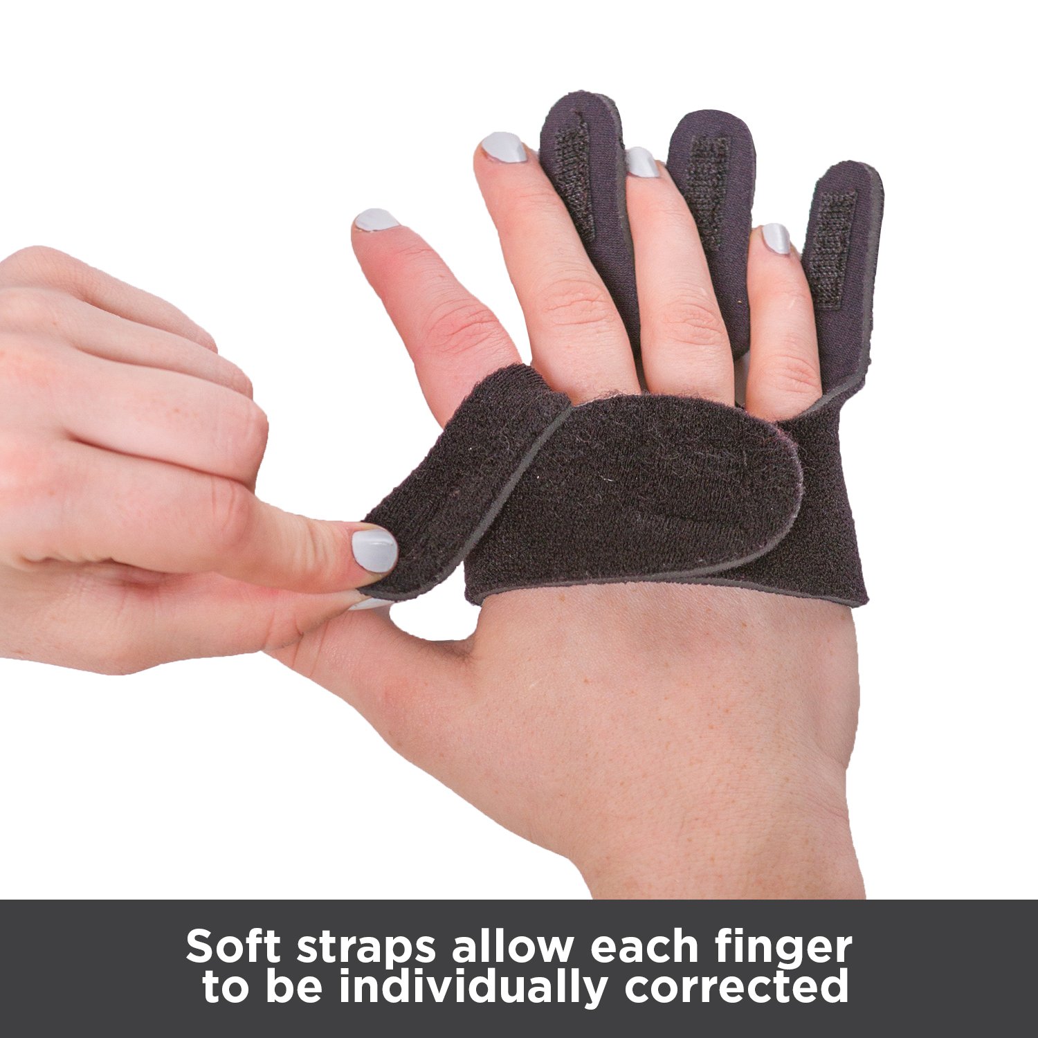 BraceAbility Ulnar Deviation & Drift Hand Splint | MCP Knuckle Joint Support Brace for Rheumatoid Arthritis & Tendonitis Pain Relief, Finger Straightener & Stretcher Glove - L (MED/LGE) Left