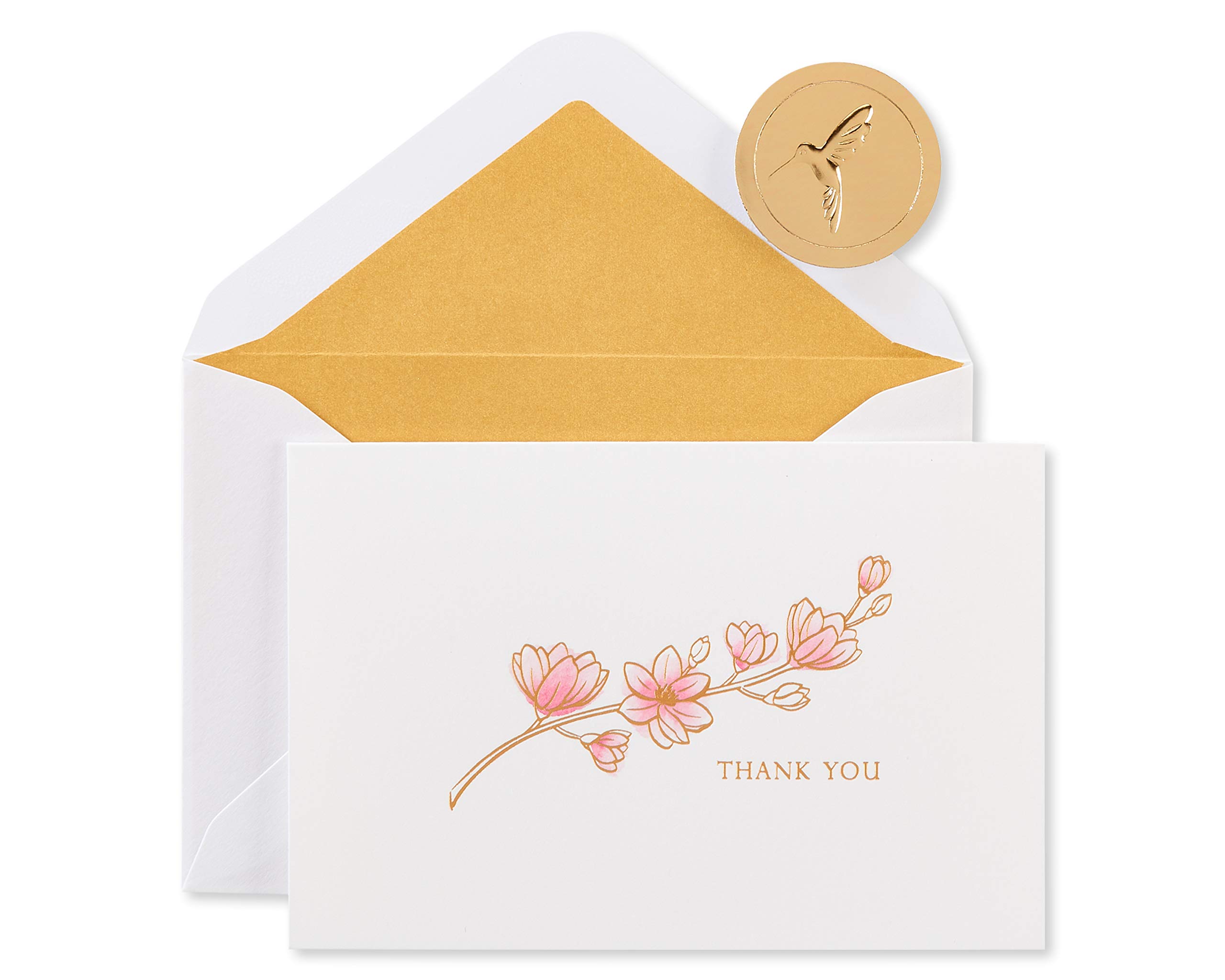 Papyrus Thank You Cards with Envelopes, Magnolia (16-Count)
