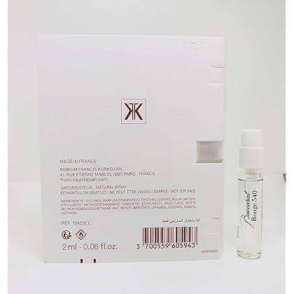 Maison Francis Kurkdjian Baccarat Rouge 540 EXTRAIT de Parfum Vial Sample Spray 2ml/ 0.06oz New