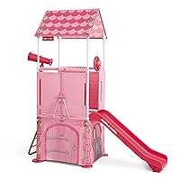 Radio Flyer Play & Fold Away Princess Castle, Toddler Climber, Kids Playhouse for Ages 2-5