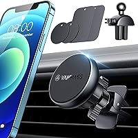 【Strongest Magnetic Power】 Air Vent Magnetic Phone Mount【Super Stable】 Compatible with All Cell Phones