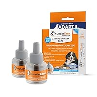 ThunderEase Dog Calming Pheromone Diffuser Refill | Powered by ADAPTIL | Vet Recommended to Relieve Separation Anxiety, Stress Barking and Chewing, and The Fear of Fireworks and Thunderstorms (60 Day