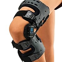 UPGRADED Medial Unloader Knee Brace Support For Arthritis Pain, Osteoarthritis, OA, Bone on Bone Knee Joint Pain Relief Offloader L1851 L1843 with Built-in Valgus Varus Hex Key-Left