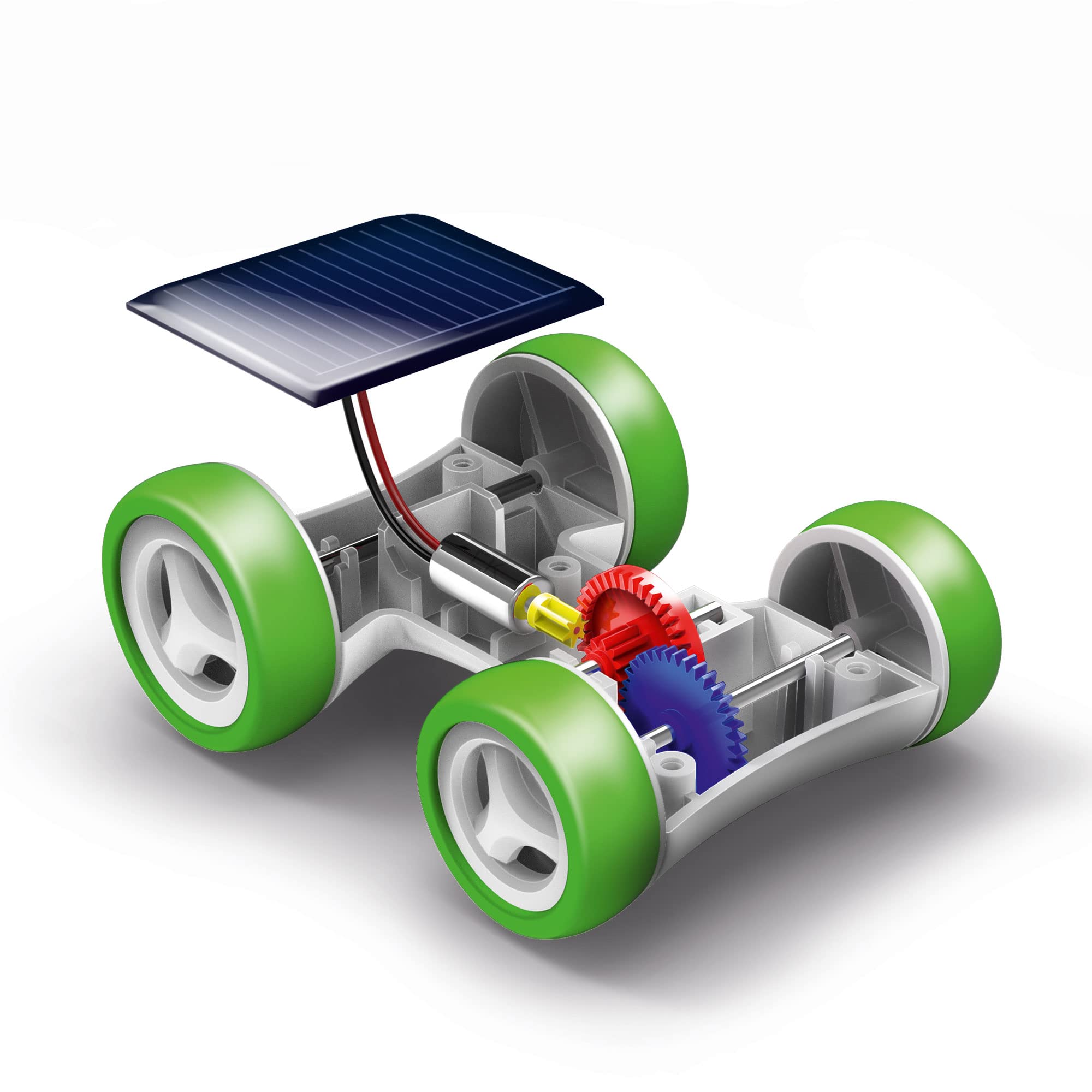Thames & Kosmos Solar Race Car STEM Experiment Kit | Build a Solar-Powered Race Car | No Batteries Required | Learn About Photovoltaic Technology & Sustainability | Solar Panel Included | for Ages 8+