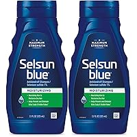 Selsun Blue Moisturizing Anti-dandruff Shampoo with Aloe, 11 fl. oz., Selenium Sulfide 1% - Pack of 2