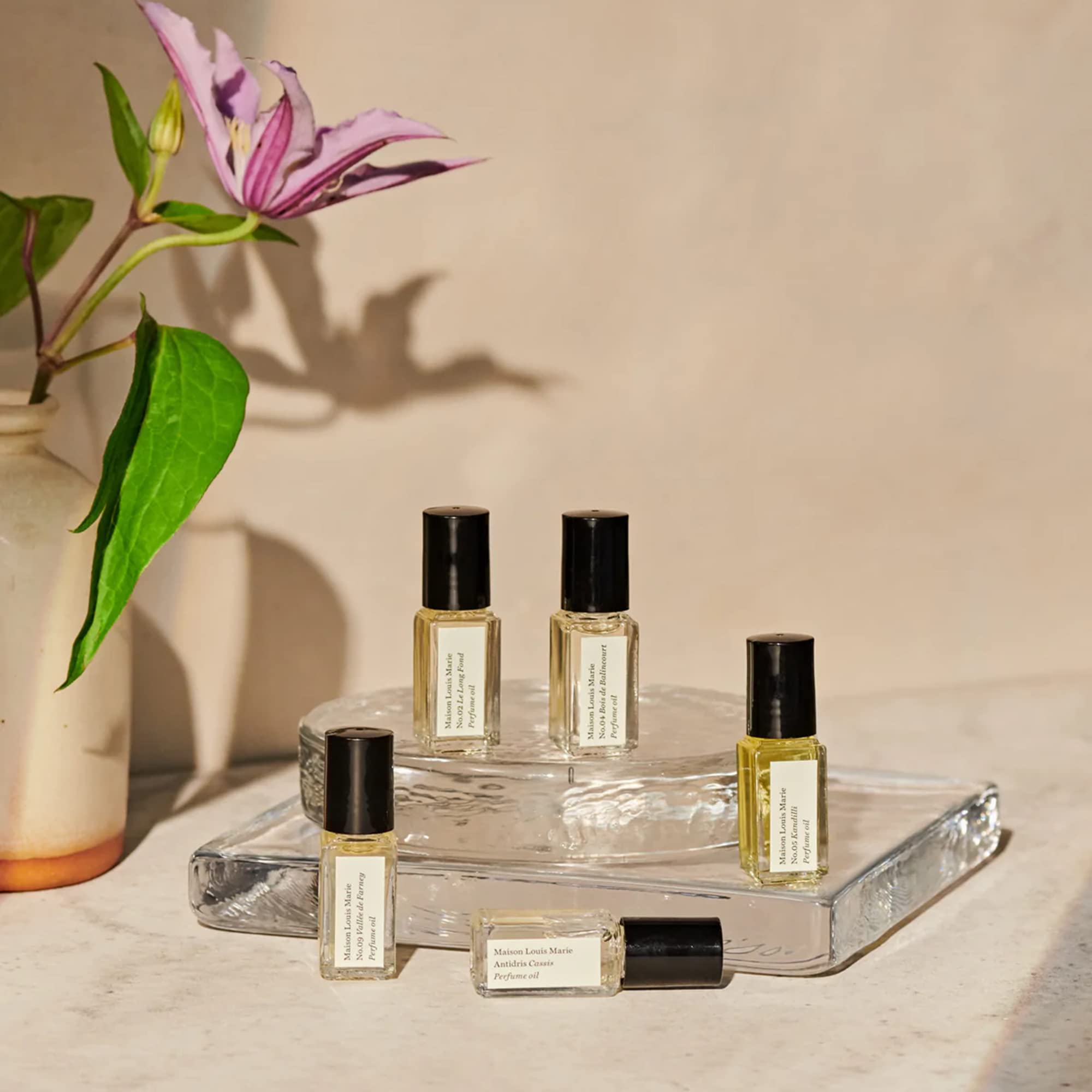 Maison Louis Marie - Natural Roll-On Perfume Oil 5-Piece Discovery Set | Luxury Clean Beauty + Non-Toxic Fragrance