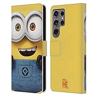 Head Case Designs Officially Licensed Despicable Me Bob Full Face Minions Leather Book Wallet Case Cover Compatible with Samsung Galaxy S24 Ultra 5G