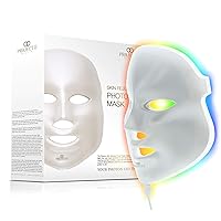 Project E Beauty 7 Colors LED Face Mask Light Therapy Anti-Aging Facial Skincare Routine | Skin Tightening | Calm Inflammation & Sensitive Skin | Reduce Wrinkle | Brightens Skin | Collagen Boost