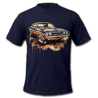 Men's Challenger Retro 1 American Muscle Car T-Shirt