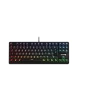 CHERRY G80-3000N RGB TKL, Wired Gaming Keyboard without Numeric Keypad, UK Layout (QWERTY), RGB Lighting, Original MX SILENT RED Switches, Black