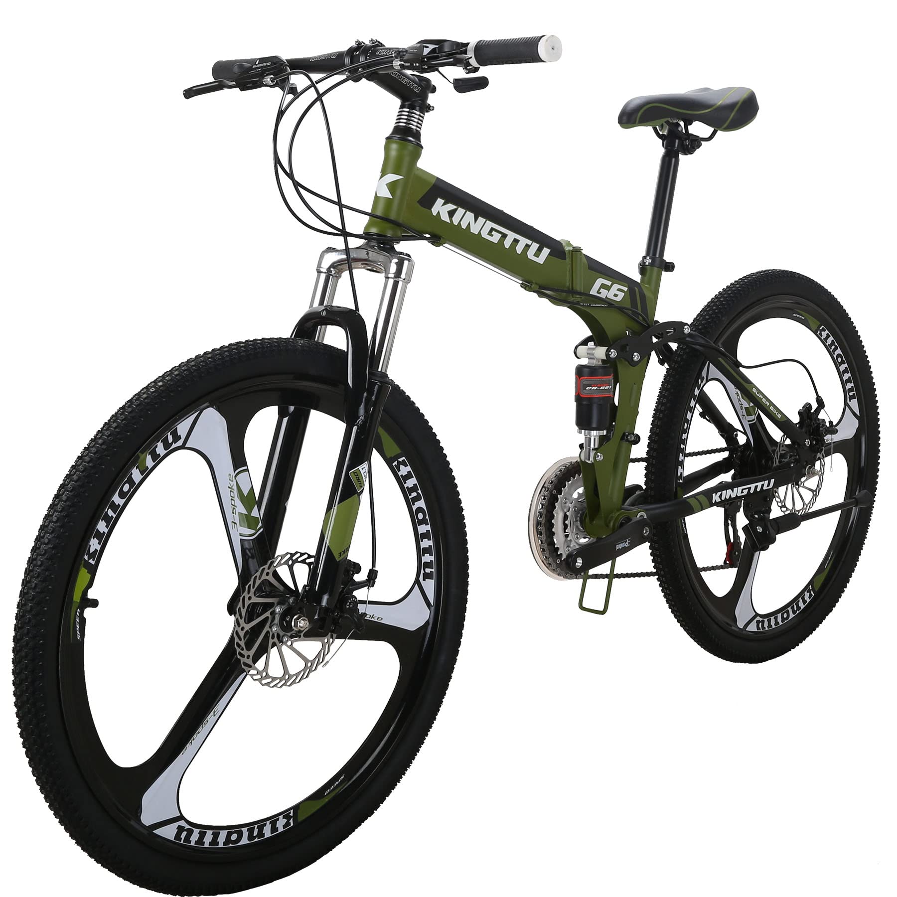 Mua Kingttu Mountian Bike,26 Inch Folding Mountain Bike, 21 Speed Full  Suspension Foldable Bicycle, Dual Disc Brake Folding Bikes for  Adults/Men/Women trên Amazon Mỹ chính hãng 2023 Giaonhan247
