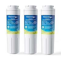 Waterdrop EDR4RXD1 Compatible with EveryDrop® Filter 4, Whirlpool® UKF8001, 4396395, Maytag UKF8001AXX-200, UKF8001AXX-750, WD-F07, Refrigerator Water Filter, 3 Filters