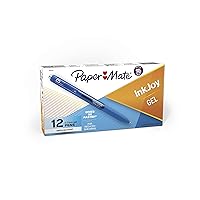 Paper Mate InkJoy Gel Pens, Medium Point, Pure Blue, 12 Count