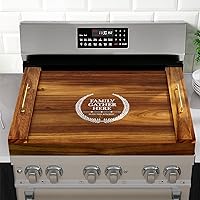 Noodle Board Stove Covers with Handles (30x22 inches, Solid Pine) Noodle Board Stove Cover for Electric and Gas Stove, Sink Cover RV Stove Top Cover
