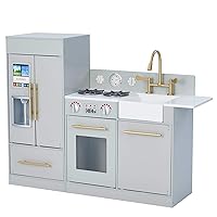 Sink Play Pots and Pans NEW Stove NEW Modern Kitchen Play Set with Fridge 