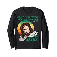 Celery Easter Passover Funny Sarcastic Jesus Faith Christian Long Sleeve T-Shirt
