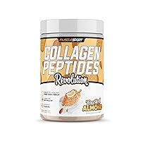 Musclesport Collagen Peptides - Hydrolyzed Grass Fed Collagen Powder Supplement - Promotes Healthy Hair, Skin, Nails, Joints - 30 Serving (Toasted Almond)