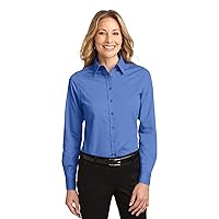 Port Authority Ladies Long Sleeve Easy Care Shirt, Ultramarine Blue, 5XL