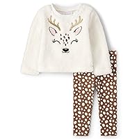 The Children's Place girls And Toddler Girls Long Sleeve Shirt and Leggings Set