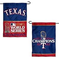 Texas Rangers 2023 World Champions Double Sided Garden Flag