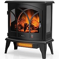 TURBRO Suburbs TS23-C Electric Fireplace Infrared Heater with Curved Door- 23