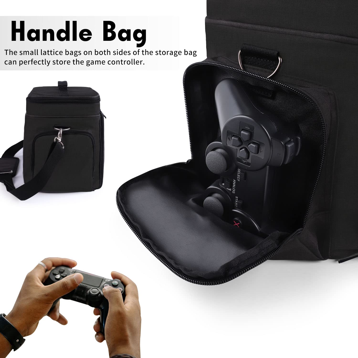 Portable Nintendo Switch Case Large Carrying Storage Bag Compatible with Nintendo Switch/Switch OLED/ Switch Lite, Soft Lining Hard Case for Nintendo Switch Console Pro Controller & Accessories