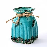 Blue Modern Vase- Antique Design Ceramic Plant Pot Planter/Table Top Pencil Holder Home Decoration Vase (LY-2674 Blue)