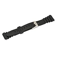 15mm Womens Black Rubber Band Fits Timex Ironman Triathlon Watches