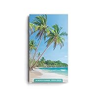 Beaches - 2024 – 2025 Palm Tree Planner - 28-Month - 2 Year Pocket Calendar (English and Italian Edition)