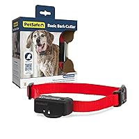 PetSafe Basic Bark Control Collar for Dogs 8 lb. and Up, Anti-Bark Training Device, Waterproof, Static Correction, Canine - Automatic Dog Training Collar to Decrease Barking, PBC-102