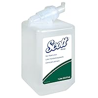 Scott® Skin Relief Lotion (35365), Fragrance Free, No Dye, Creamy Texture, White, 1.0 L Bottles, 6 Bottles / Case