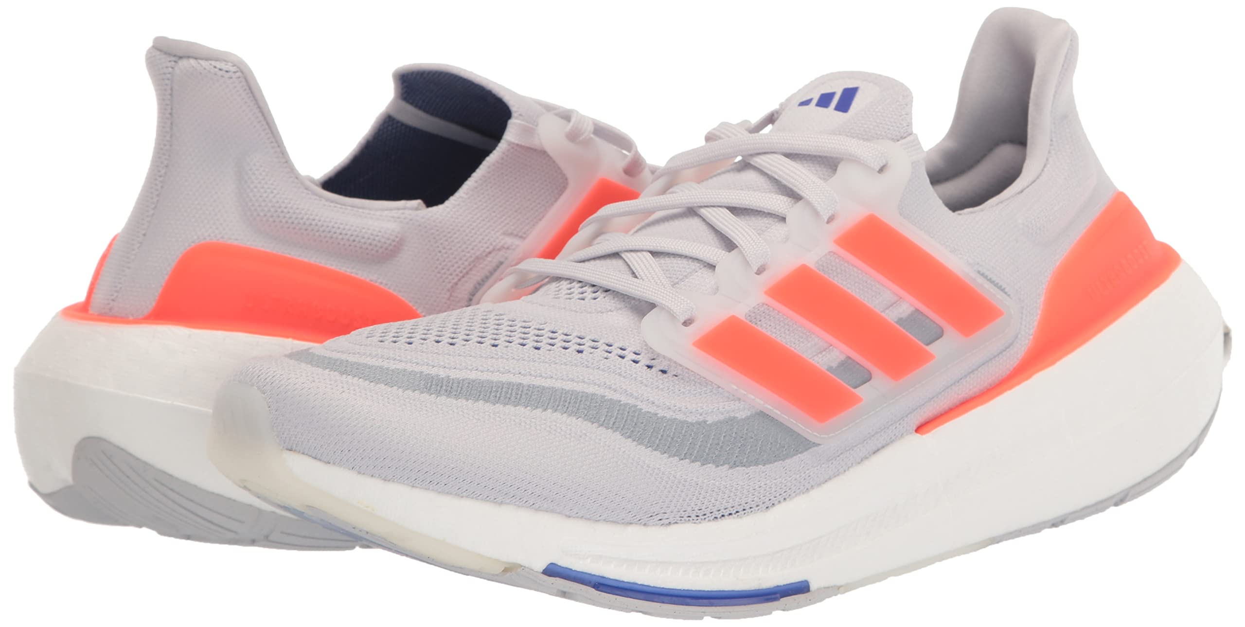 adidas Men’s Ultraboost Light Running Shoes (Ultraboost 23) Dash Grey/Solar Red/Lucid Blue 10.5