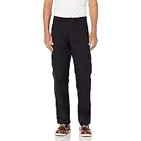 Dickies Men's Flex Active Waist Regular Fit Cargo Work Pant, Black, 34W x 34L